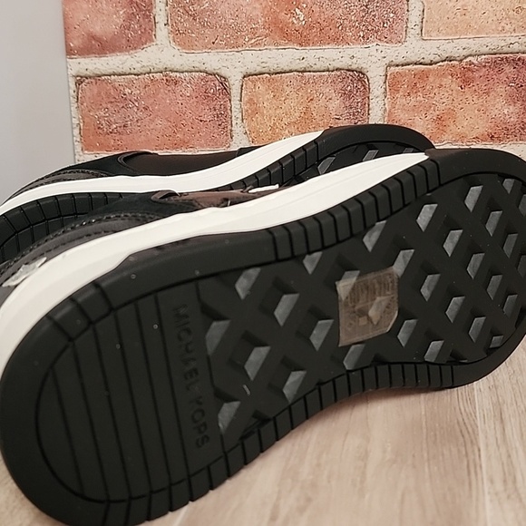 Lexi Mixed-Media Sneaker in BLACK - Sale | Michael Kors  Michael Kors Black Lexi Embellished Mixed-Media Sneaker Women\'s 8.5 NIB